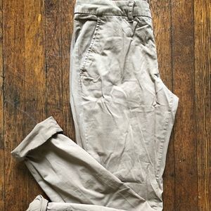 H&M slim leg tapered cotton chinos